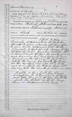 Brooks, John 108th AND David Clay 125th USCT Pensions