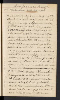 Thomas Martin Diaries:  1897, Part 2 of 3