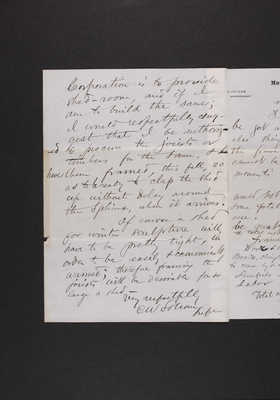 1871-11-06 Sphinx: Colonel Folsom to J. T. Bradlee, 1831.011.005-003