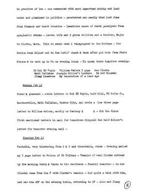 Diary 76-02: February, 1900 - preliminary transcript