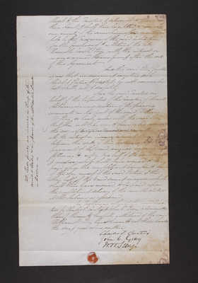 1847-09-03 Story Statue: Agreement Between Trustees of the Cemetery of Mt. Auburn & William W. Story (page 1)