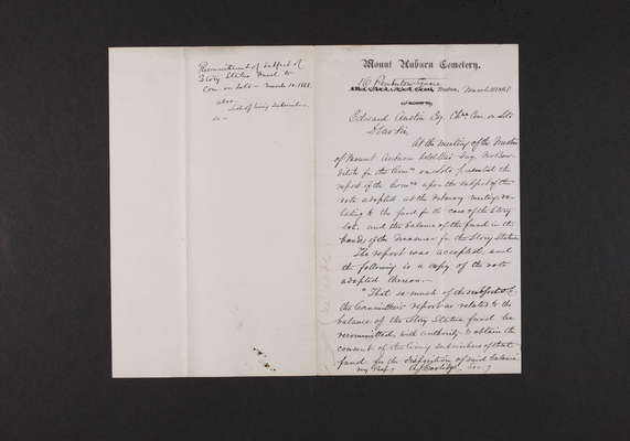 1868-03-10 Story Statue: A.J. Coolidge to Edward Austin (page 1)