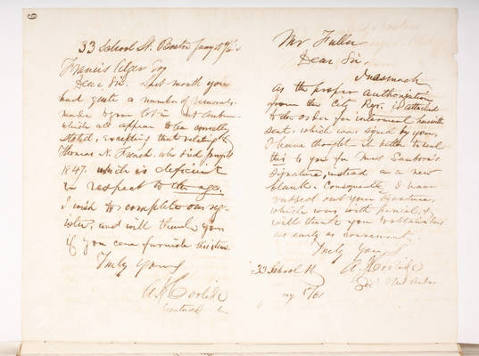 Copying Book: Secretary's Letters, 1860 (page 006)
