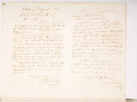 Copying Book: Secretary's Letters, 1860 (page 009)