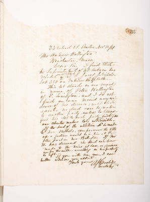 Copying Book: Secretary's Letters, 1860 (page 033)