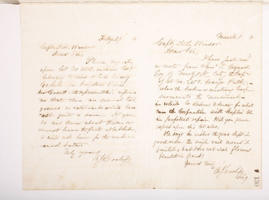Copying Book: Secretary's Letters, 1860 (page 130)