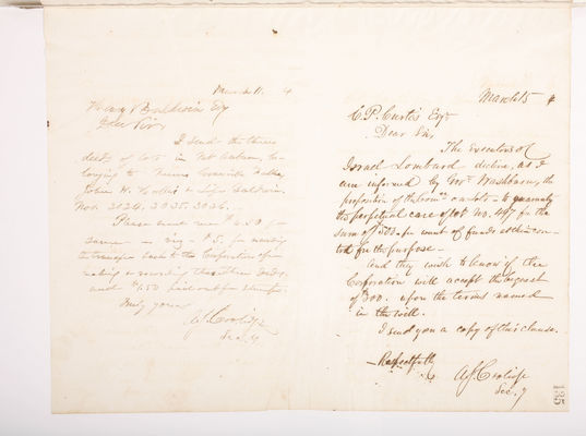 Copying Book: Secretary's Letters, 1860 (page 135)