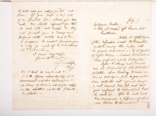 Copying Book: Secretary's Letters, 1860 (page 159)