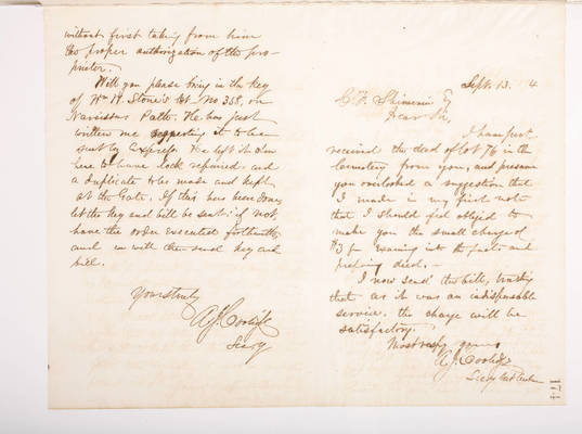 Copying Book: Secretary's Letters, 1860 (page 174)