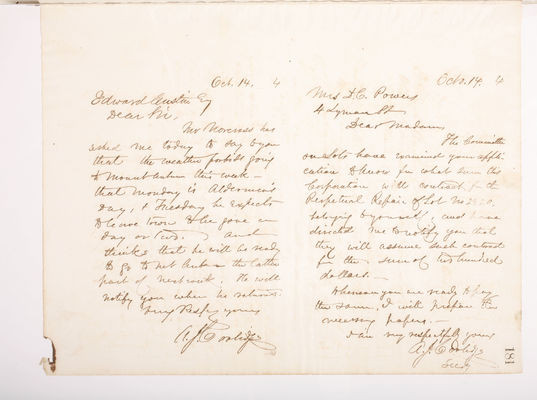 Copying Book: Secretary's Letters, 1860 (page 181)