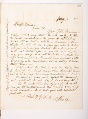 Copying Book: Secretary's Letters, 1860 (page 199)