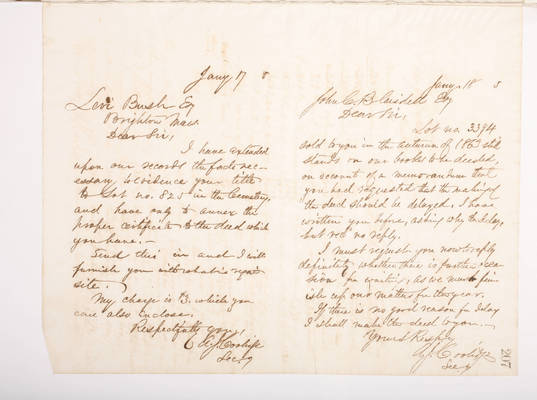 Copying Book: Secretary's Letters, 1860 (page 207)