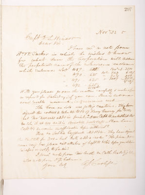Copying Book: Secretary's Letters, 1860 (page 297)