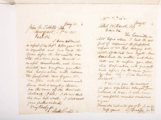 Copying Book: Secretary's Letters, 1860 (page 312)