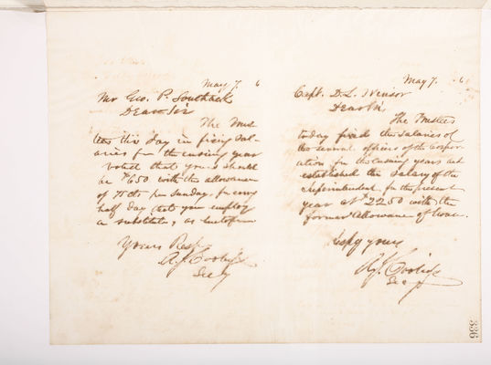 Copying Book: Secretary's Letters, 1860 (page 336)