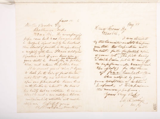 Copying Book: Secretary's Letters, 1860 (page 339)