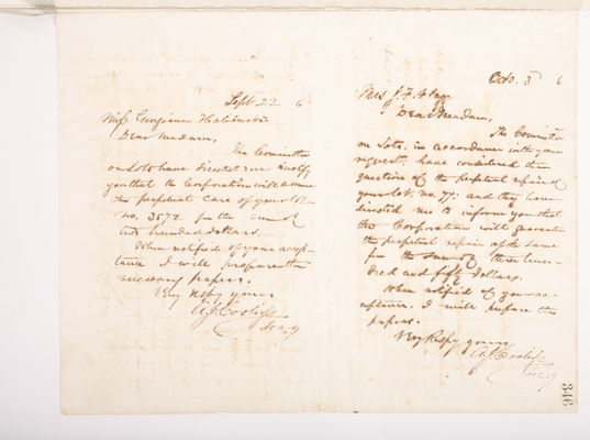 Copying Book: Secretary's Letters, 1860 (page 346)