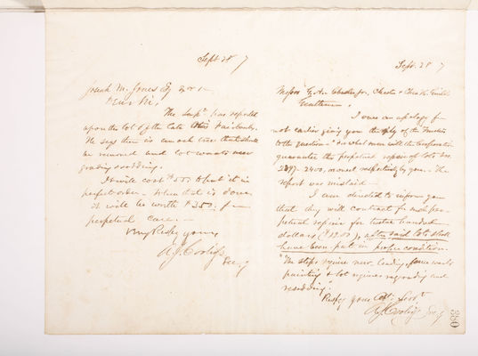 Copying Book: Secretary's Letters, 1860 (page 380)