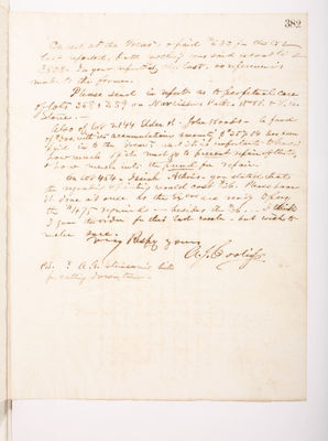 Copying Book: Secretary's Letters, 1860 (page 382)
