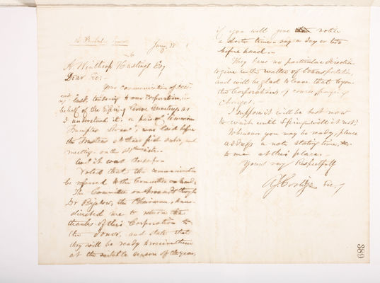 Copying Book: Secretary's Letters, 1860 (page 389)