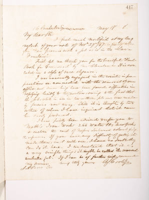 Copying Book: Secretary's Letters, 1860 (page 417)
