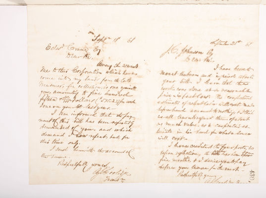 Copying Book: Secretary's Letters, 1860 (page 430)