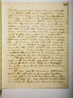 Copying Book: Secretary's Letters, 1860 (page 445)