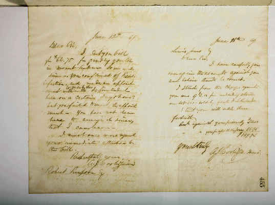 Copying Book: Secretary's Letters, 1860 (page 455)