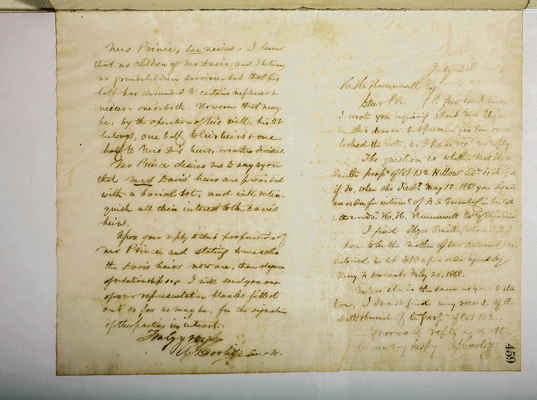 Copying Book: Secretary's Letters, 1860 (page 459)