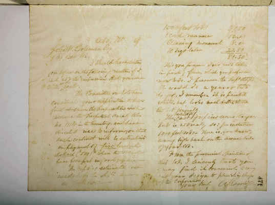 Copying Book: Secretary's Letters, 1860 (page 471)