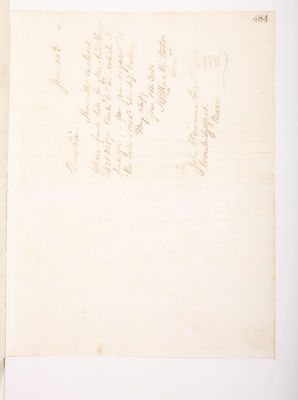 Copying Book: Secretary's Letters, 1860 (page 484)