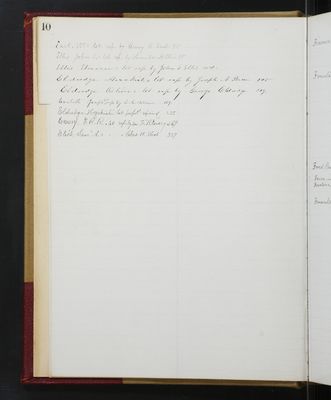 Trustees Records, Vol. 3, 1859 (index-page 10)