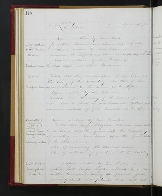 Trustees Records, Vol. 3, 1859 (page 118)