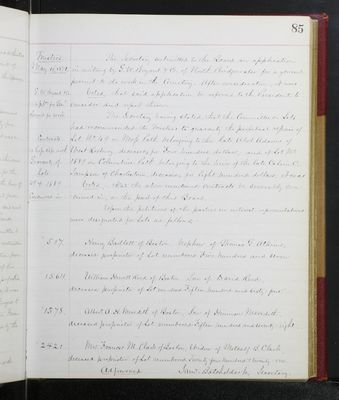 Trustees Records, Vol. 5, 1870 (page 085)