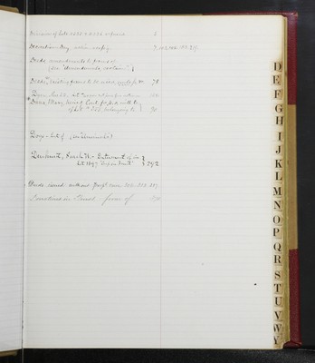 Trustees Records, Vol. 6, 1875, INDEX - D