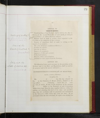 Trustees Records, Vol. 6, 1875, page 23