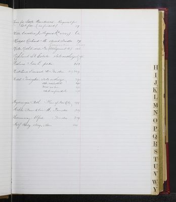 Trustees Records, Vol. 7, 1886 (index-page 008)