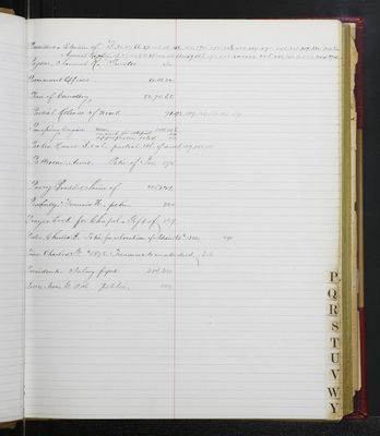 Trustees Records, Vol. 7, 1886 (index-page 016)