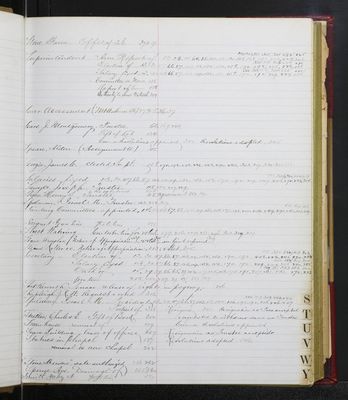 Trustees Records, Vol. 7, 1886 (index-page 019)