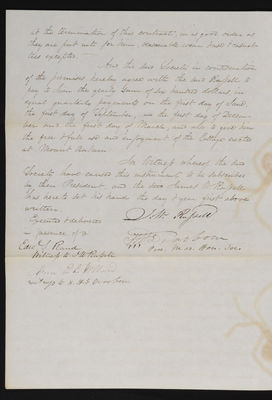Massachusetts Horticultural Society Contract with James W Russell, Gardener, 1834-02-06
