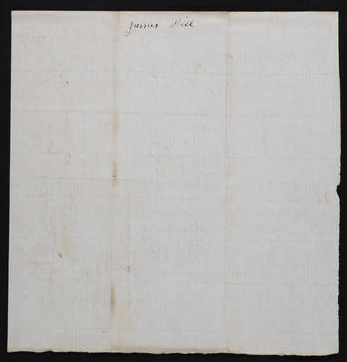Horticulture Invoice: James Hill, 1855 (verso)