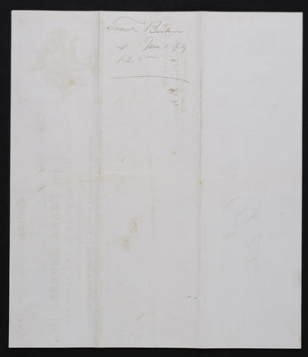 Horticulture Invoice: Frank Becker, 1869 May 29 (verso)