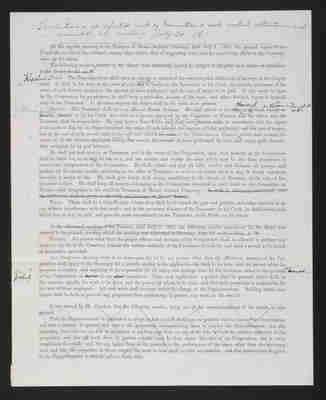 1861-07-13 Trustee Resolutions on Duties of Officers, 2021.004.036