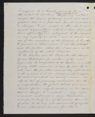 1858-03-01 Trustee Committee Minority Report on B. F. Wyeth Memorial, 2021.004.061