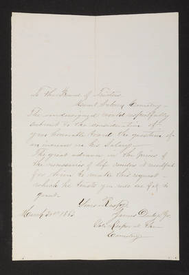 1863-03-31 Gatekeeper: James Derby, Jr., to Trustees, 1831.026.058