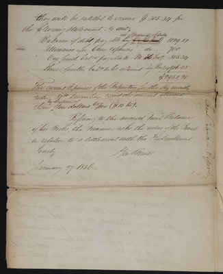 1834-02-01 Treasurer's Report for 1835, 2021.020.006