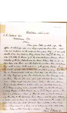 Fairbanks Papers Box 4 Document  21
