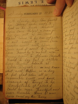 Sunday February 27, 1921