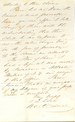1872 Correspondence with Codman