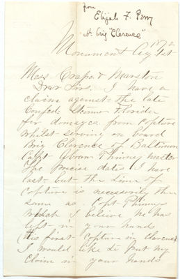 1872 Correspondence with Perry